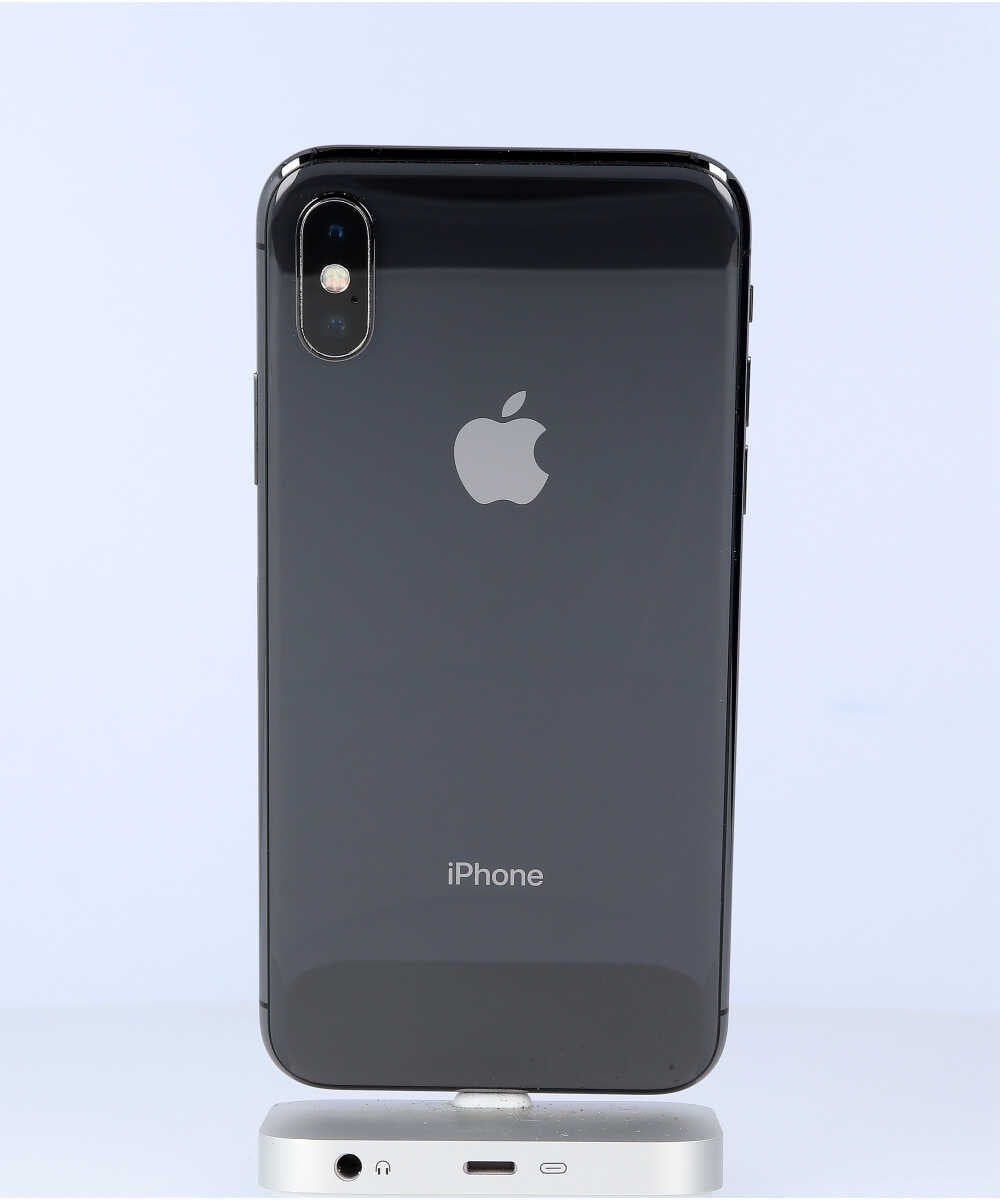 iPhone X 64GB SIMフリー バッテリー最大容量:89% スペースグレイ Cグレード (356742082307783) 中古