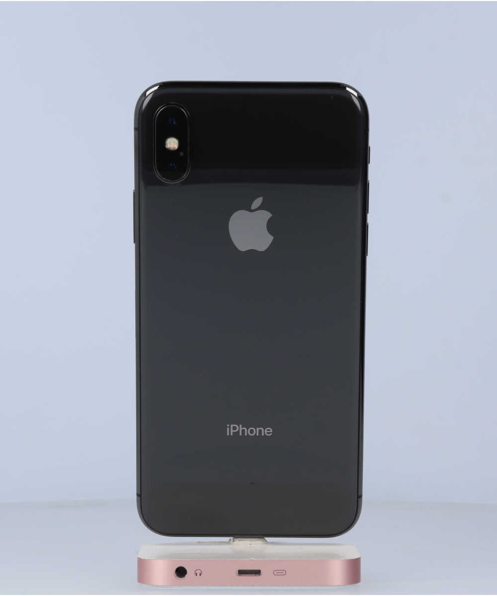 iPhone X 256GB SIMフリー バッテリー最大容量:83% スペースグレイ Bグレード (356742087918873) 中古