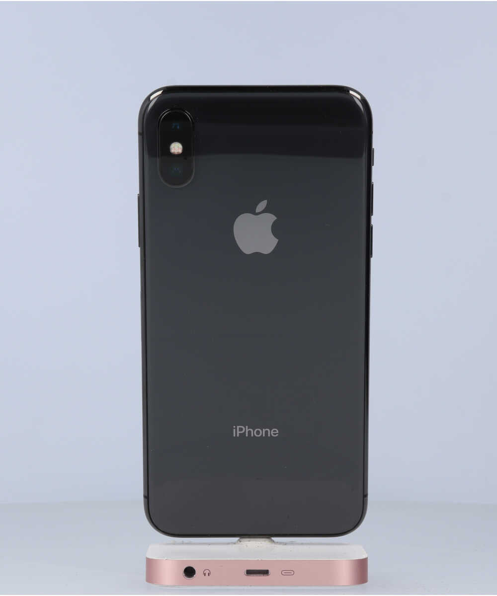 iPhone X 64GB SIMフリー バッテリー最大容量:95% スペースグレイ Cグレード (356742089289877) 中古
