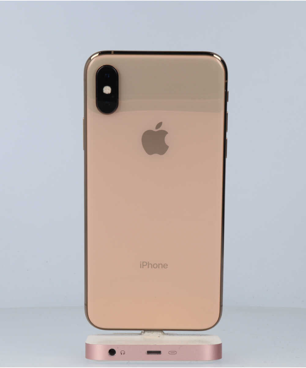 iPhone XS 256GB SIMフリー バッテリー最大容量:96% ゴールド Aグレード (357231096496849) 中古