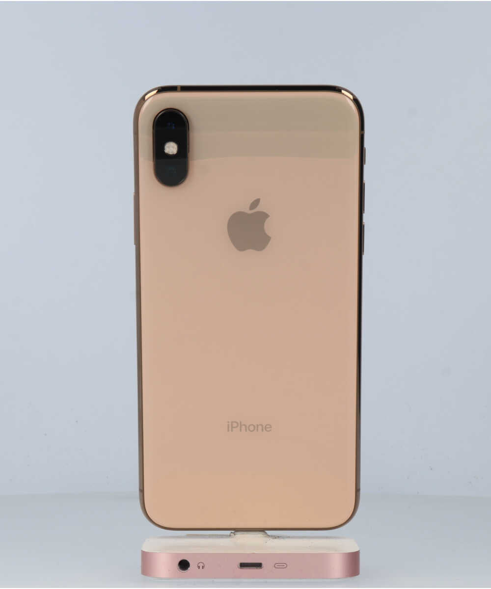 iPhone XS 64GB SIMフリー バッテリー最大容量:84% ゴールド Bグレード (357234092825326) 中古