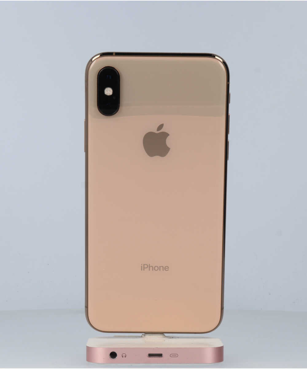 iPhone XS 64GB SIMフリー バッテリー最大容量:85% ゴールド Bグレード (357234093424681) 中古