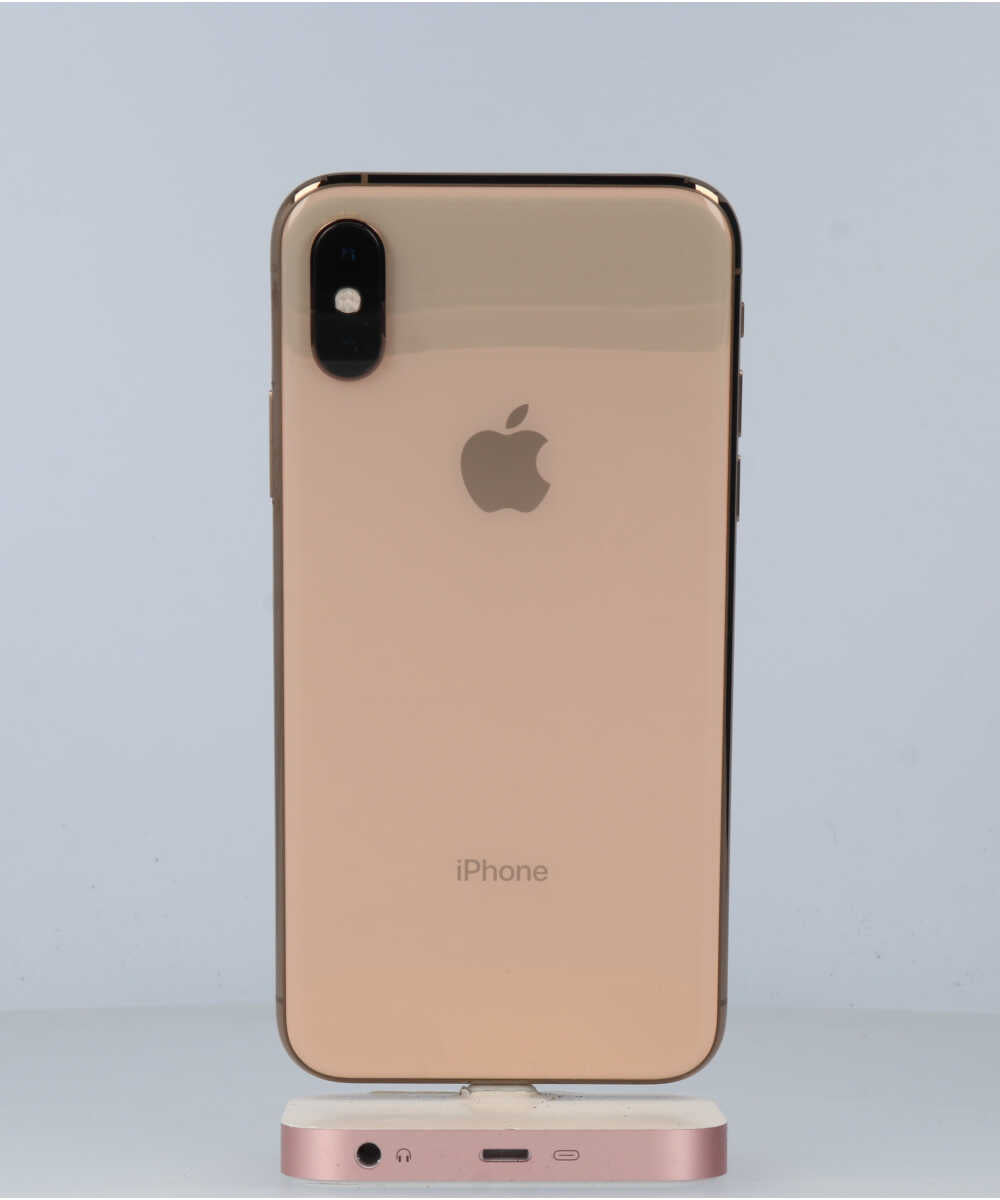 iPhone XS 64GB SIMフリー バッテリー最大容量:87% ゴールド Bグレード (357236093509072) 中古