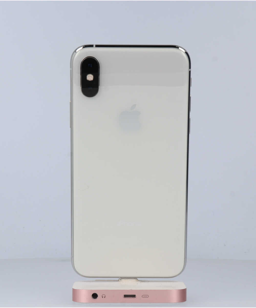 iPhone XS 64GB SIMフリー バッテリー最大容量:85% シルバー Bグレード (357237094208086) 中古