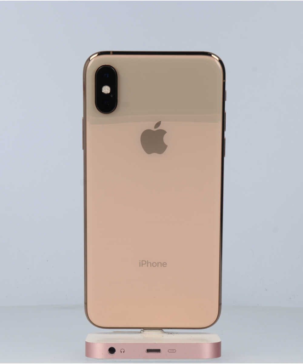 iPhone XS 256GB SIMフリー バッテリー最大容量:82% ゴールド Bグレード (357239090289789) 中古