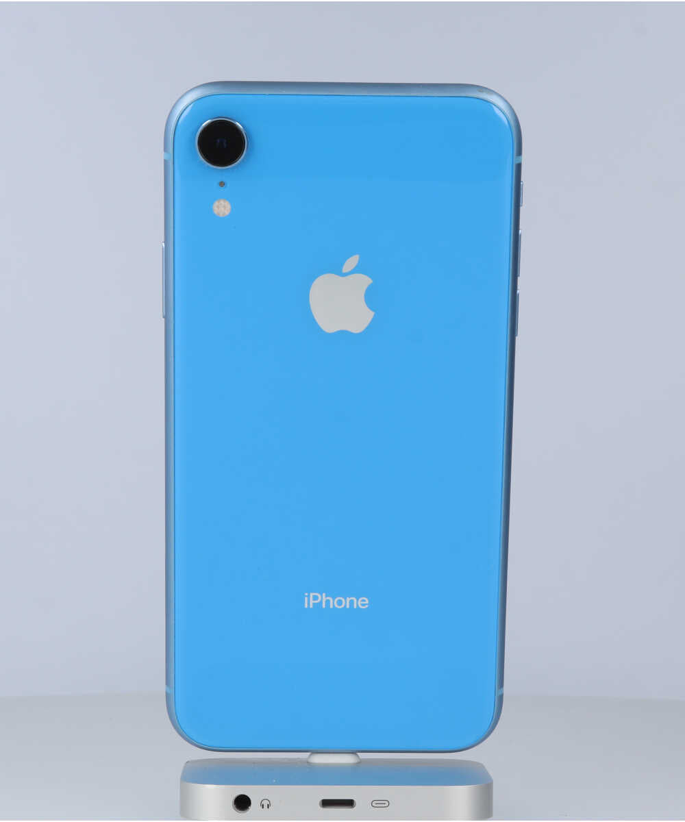 iPhone XR 64GB SIMフリー バッテリー最大容量:90% ブルー Bグレード (357371094140922) 中古