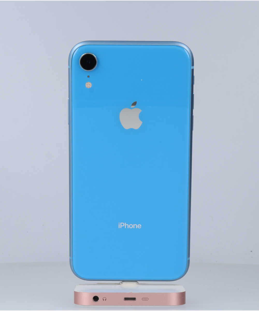 iPhone XR 64GB SIMフリー バッテリー最大容量:88% ブルー Aグレード (357371094882101) 中古
