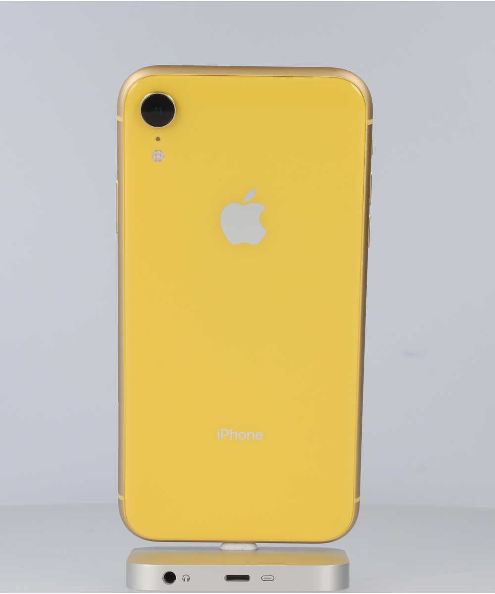 iPhone XR 64GB SIMフリー バッテリー最大容量:94% イエロー Aグレード (357371094932435) 中古