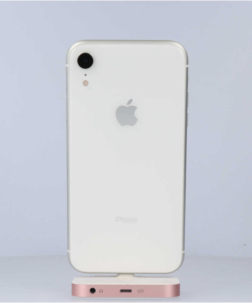 iPhone XR 64GB SIMフリー バッテリー最大容量:93% ホワイト Bグレード (357372096062254) 中古