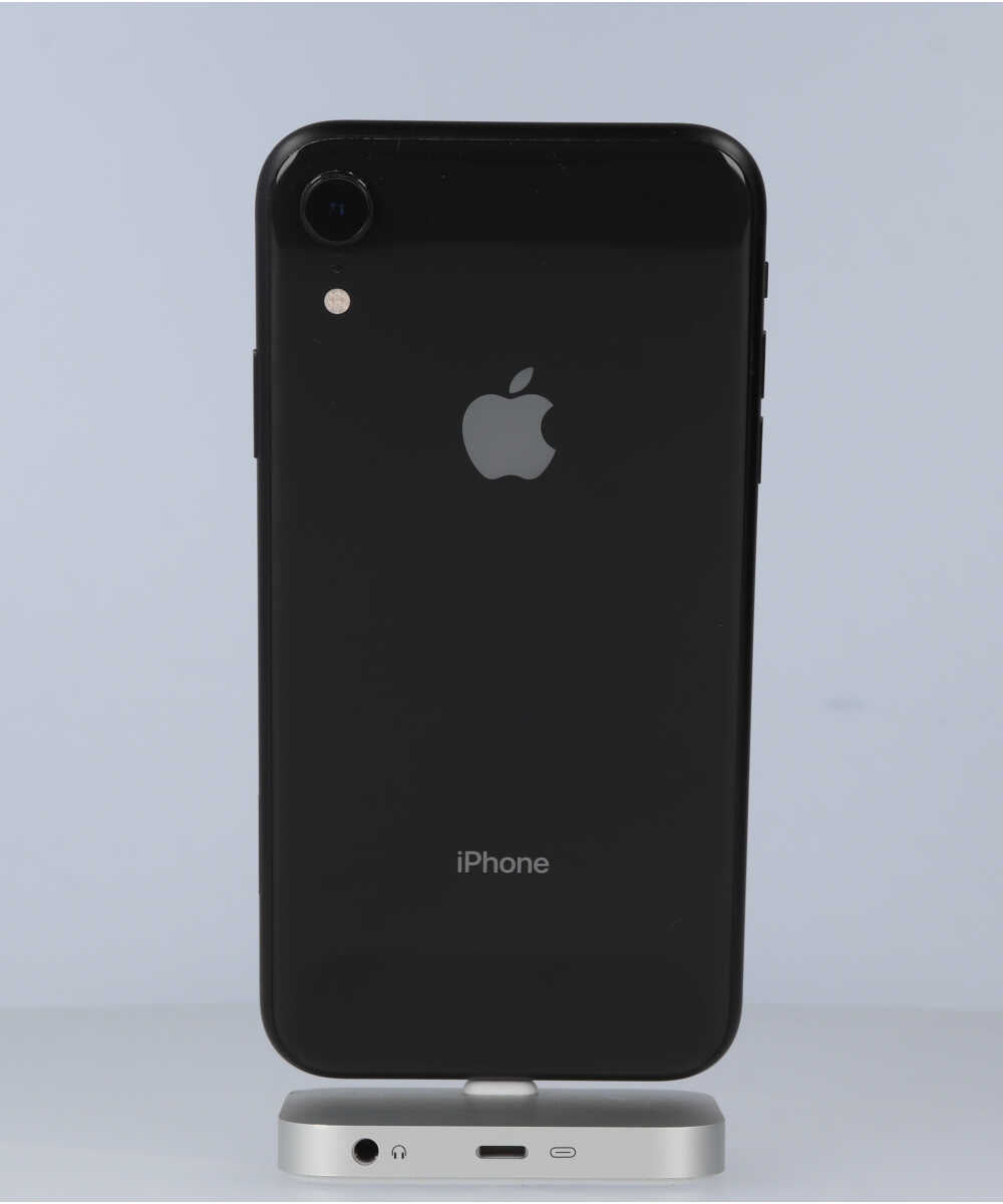 iPhone XR 64GB SIMフリー バッテリー最大容量:90% ブラック Bグレード (357374098365073) 中古