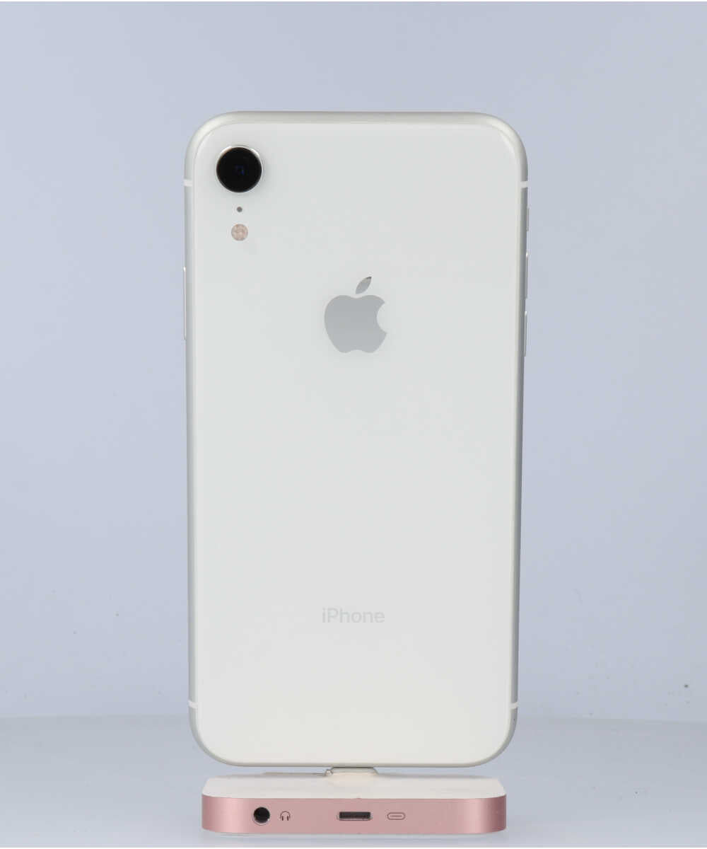 iPhone XR 64GB SIMフリー バッテリー最大容量:91% ホワイト Aグレード (357375093642697) 中古