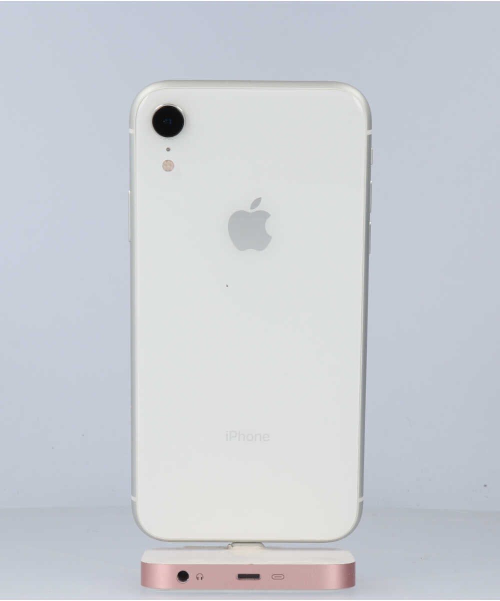 iPhone XR 64GB SIMフリー バッテリー最大容量:87% ホワイト Aグレード (357376098037859) 中古