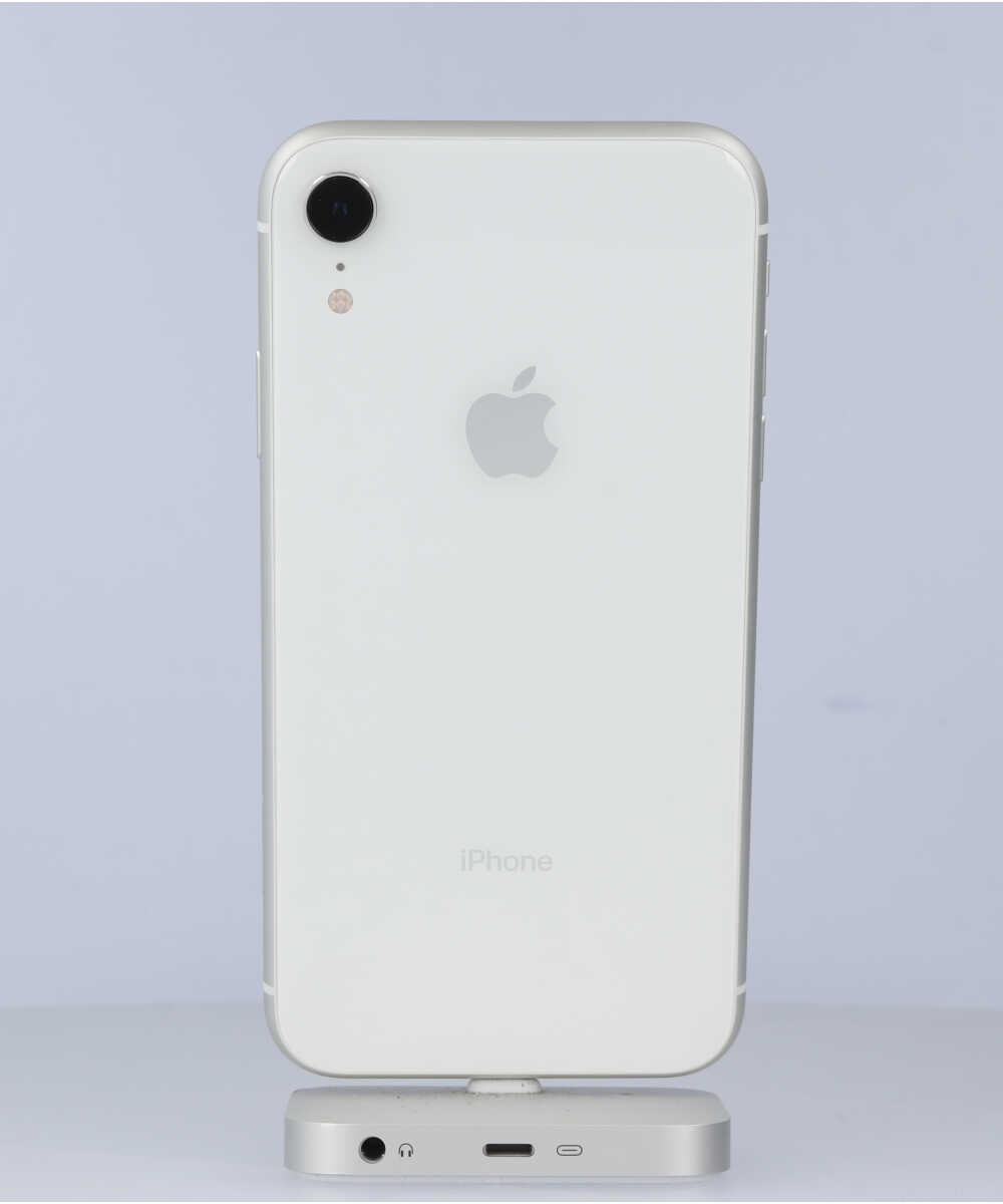 iPhone XR 64GB SIMフリー バッテリー最大容量:93% ホワイト Bグレード (357378098955593) 中古