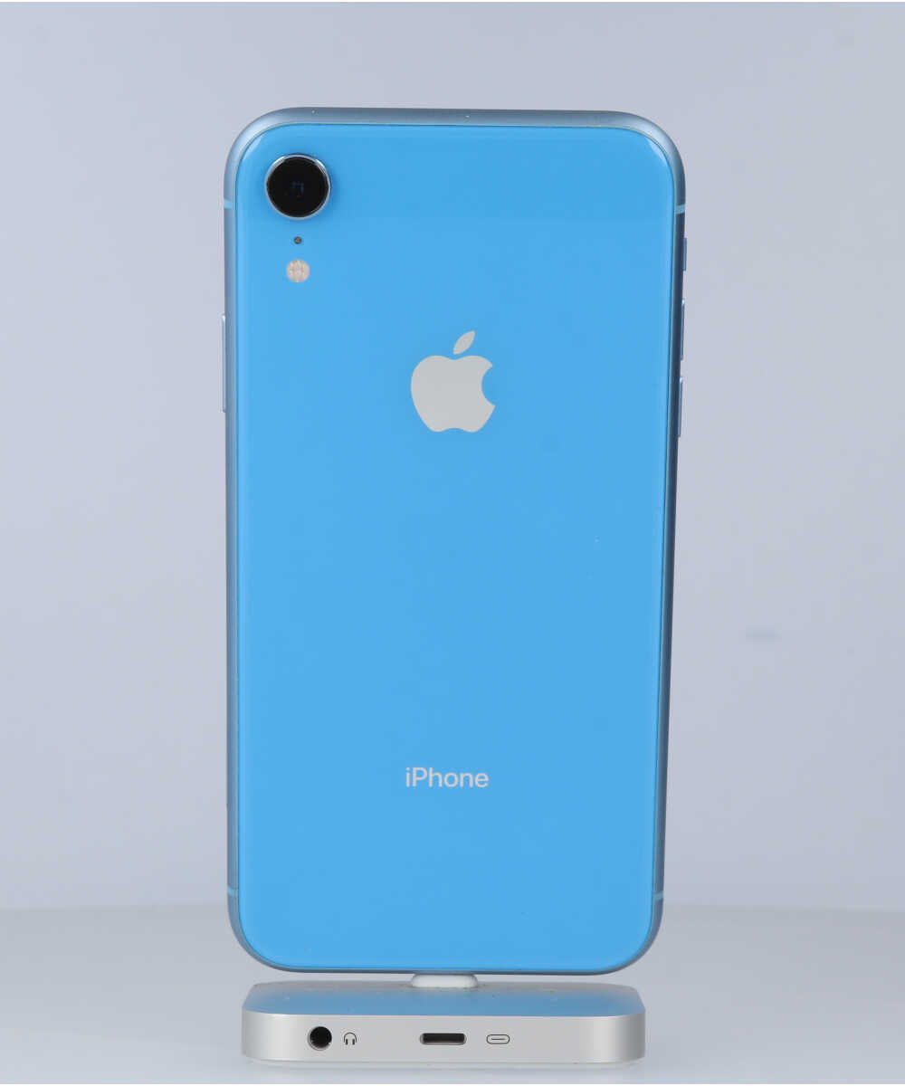 iPhone XR 64GB SIMフリー バッテリー最大容量:90% ブルー Bグレード (357379094718175) 中古