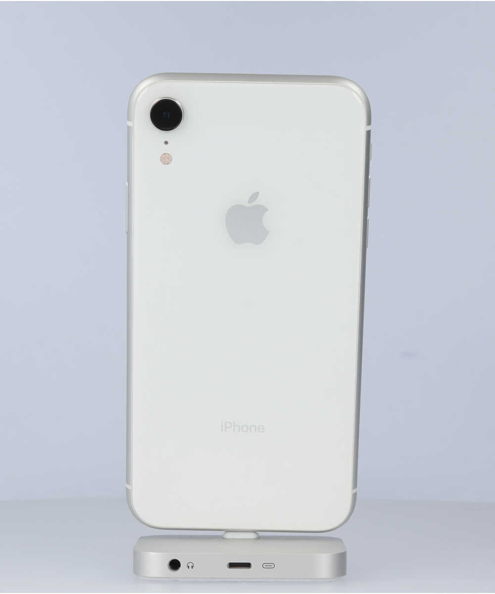 iPhone XR 64GB SIMフリー バッテリー最大容量:90% ホワイト Aグレード (357379099635267) 中古