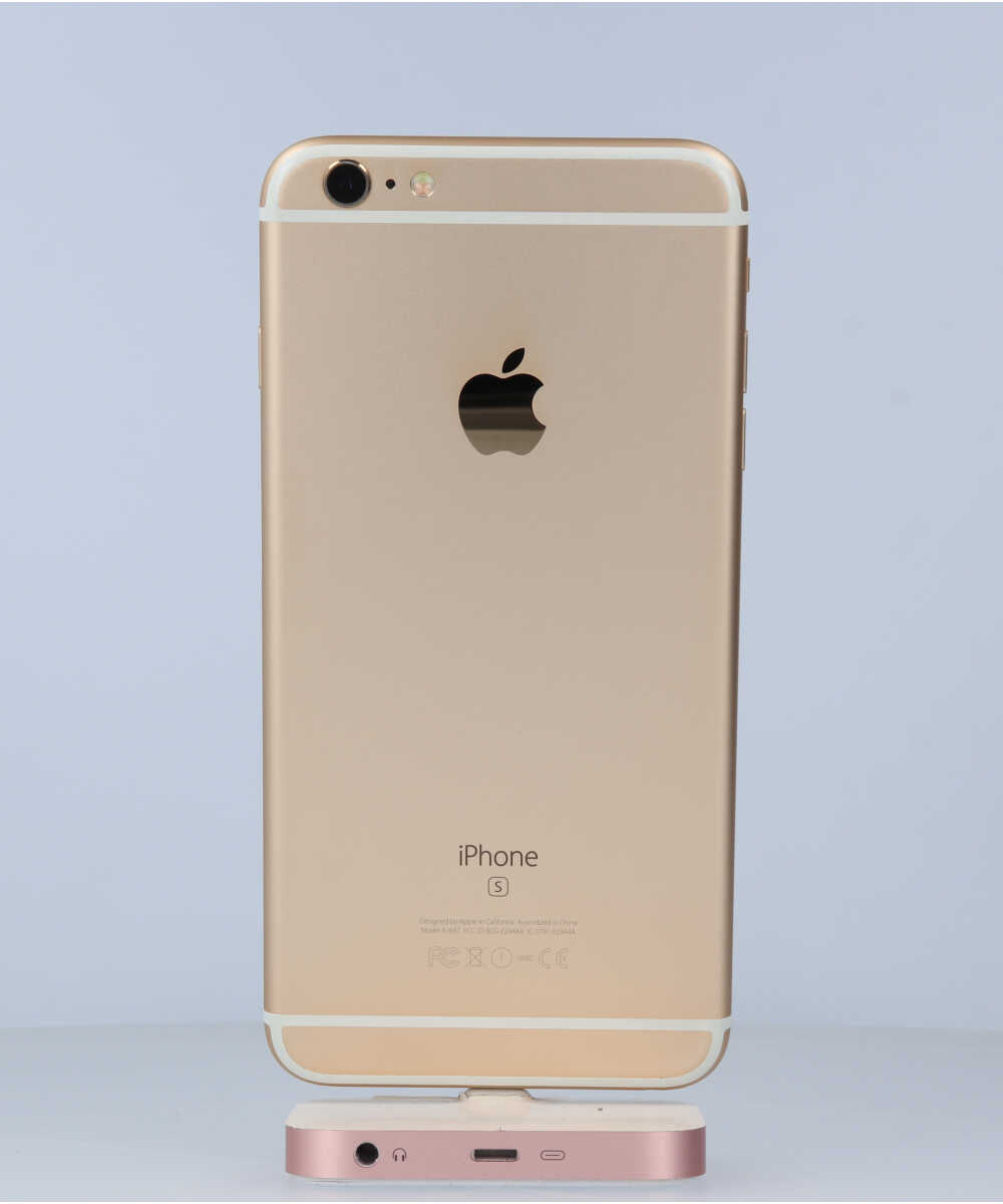 iPhone 6s Plus 128GB SIMフリー バッテリー最大容量:91% ゴールド Cグレード (358606073342059) 中古