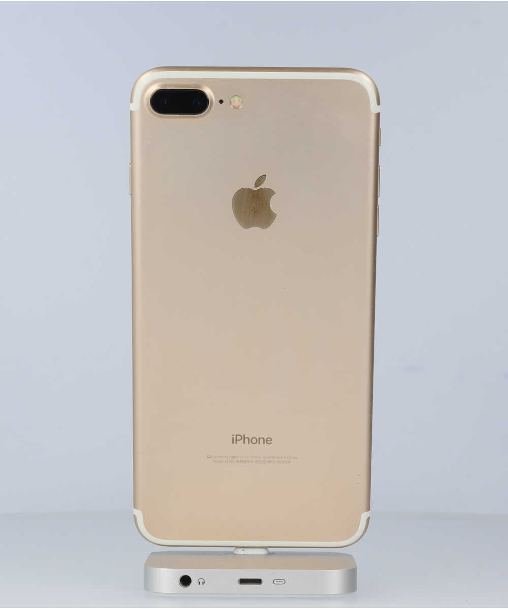 iPhone 7 Plus 128GB SIMフリー バッテリー最大容量:95% ゴールド Cグレード (359151079347595) 中古