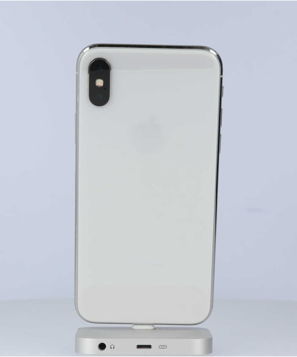 iPhone X 256GB SIMフリー バッテリー最大容量:100% シルバー Cグレード (353020092985523) 中古