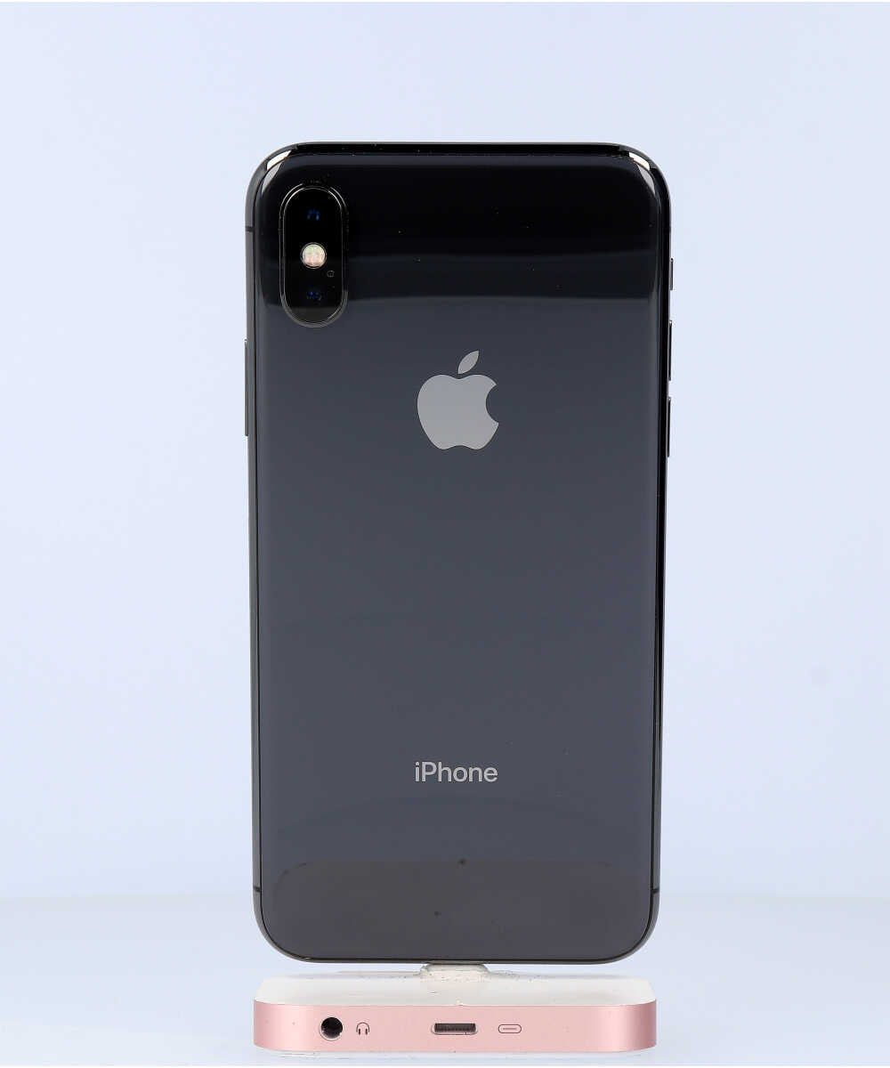 iPhone X 64GB SIMフリー バッテリー最大容量:80% スペースグレイ Aグレード (353021092847697) 中古