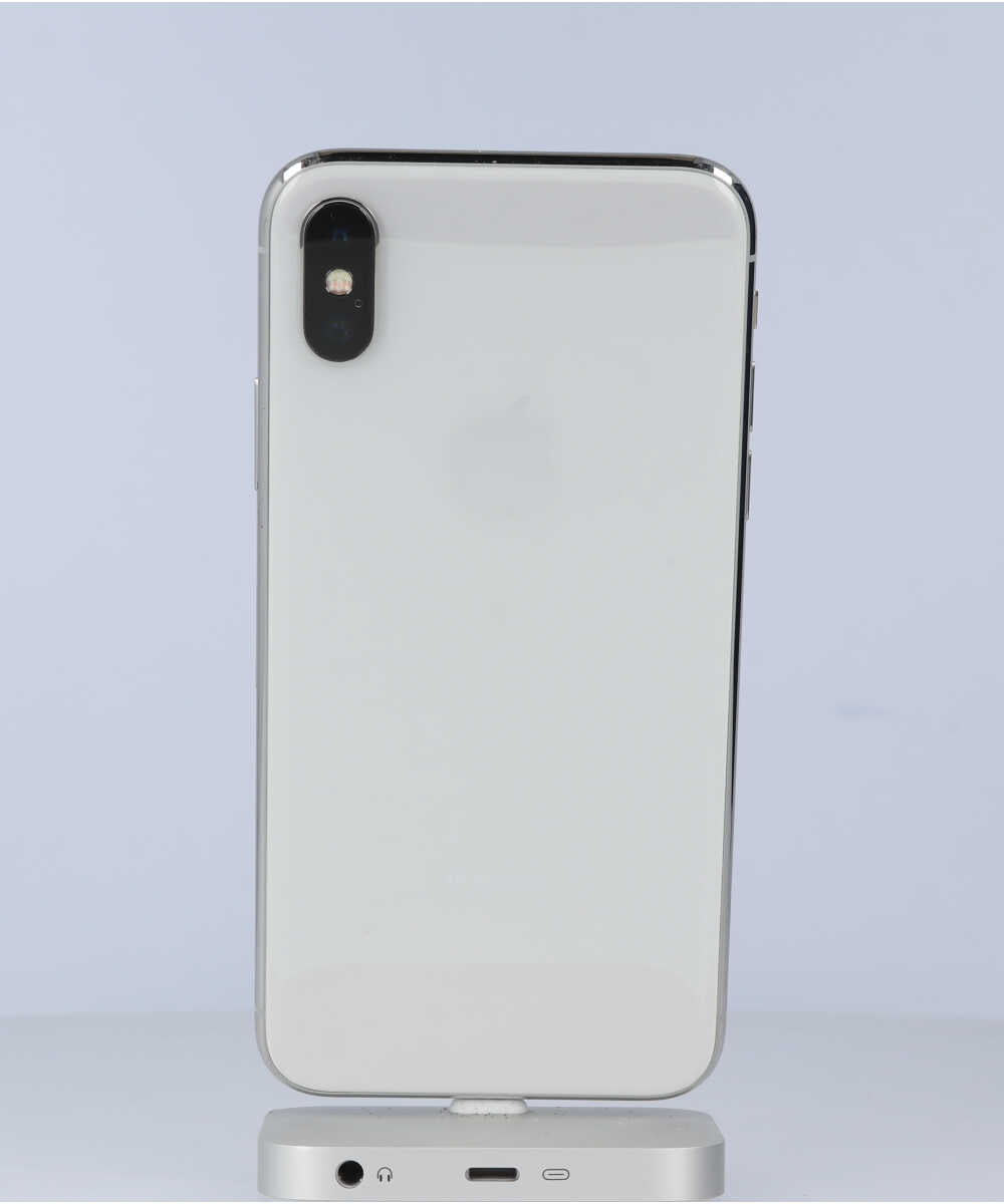 iPhone X 256GB SIMフリー バッテリー最大容量:90% シルバー Cグレード (353022090834661) 中古