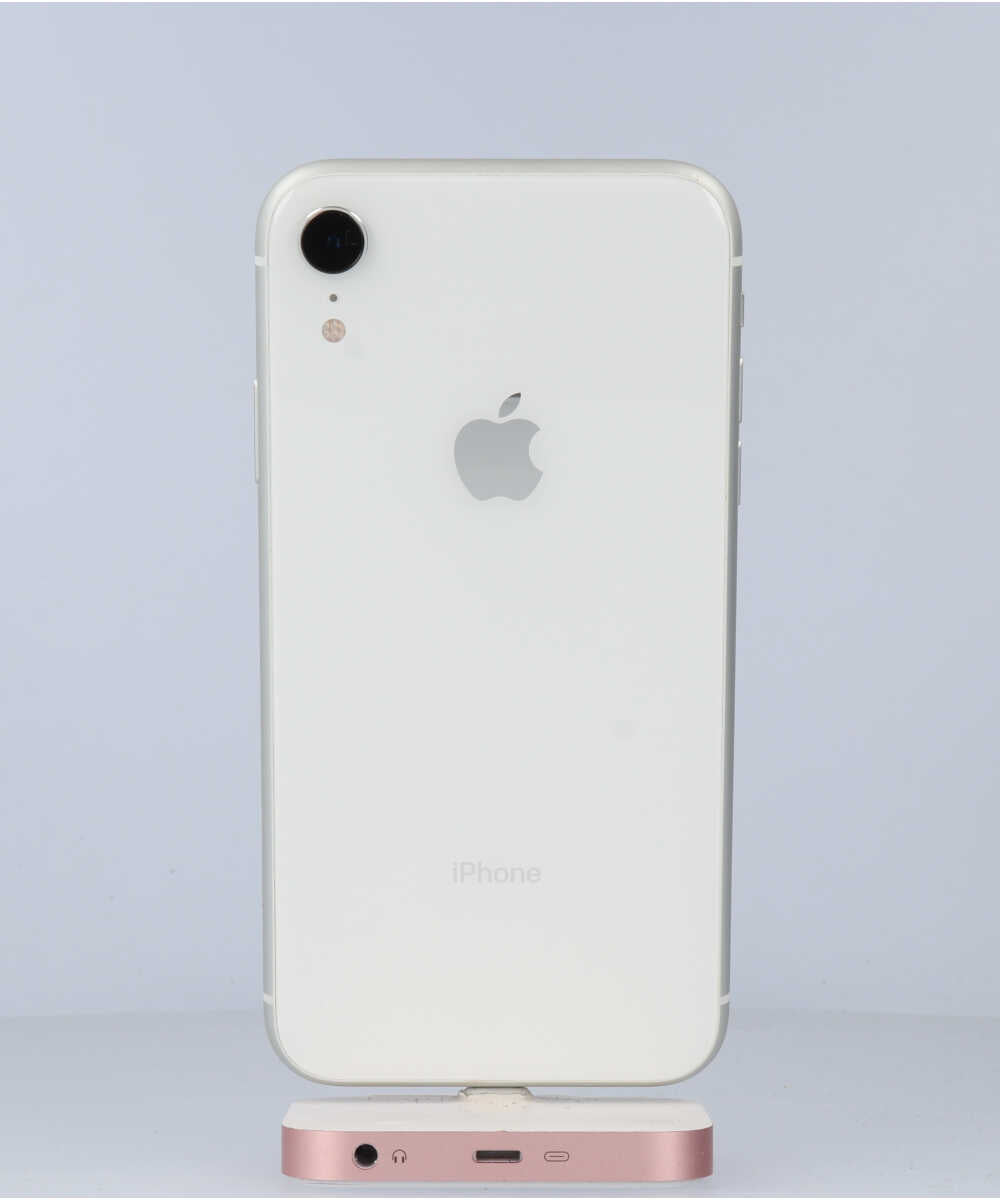 iPhone XR 64GB SIMフリー バッテリー最大容量:91% ホワイト Bグレード (353052102227372) 中古