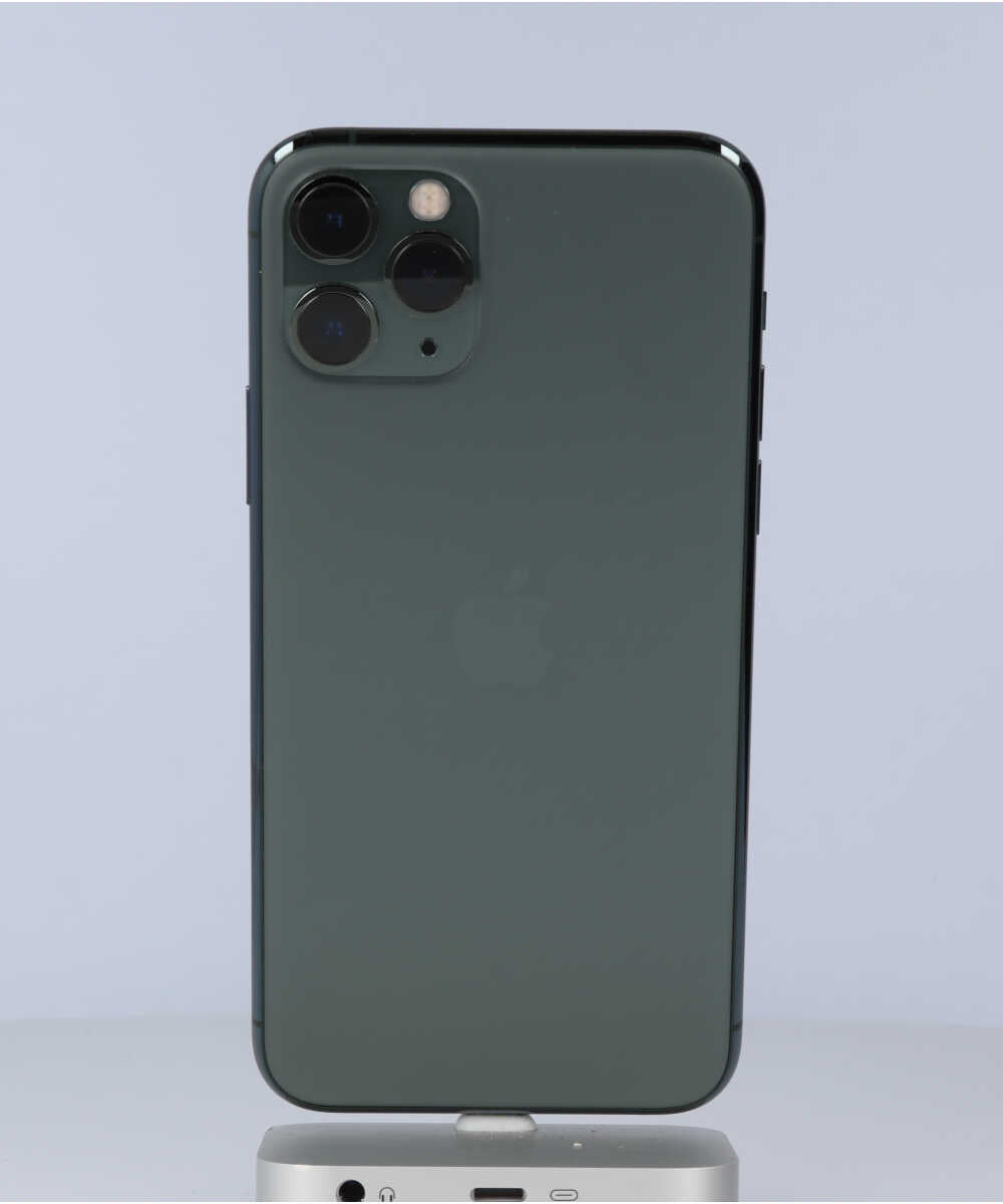 iPhone 11 Pro 64GB SIMフリー バッテリー最大容量:85% ミッドナイトグリーン Aグレード (353828107400829) 中古