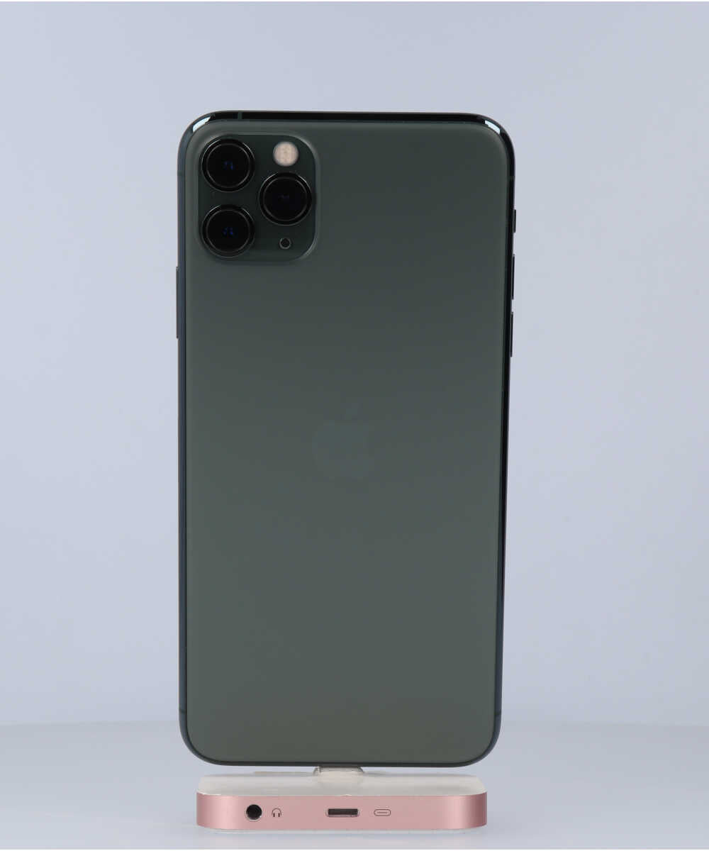 iPhone 11 Pro Max 64GB SIMフリー バッテリー最大容量:100% ミッドナイトグリーン Bグレード (353907109119163) 中古