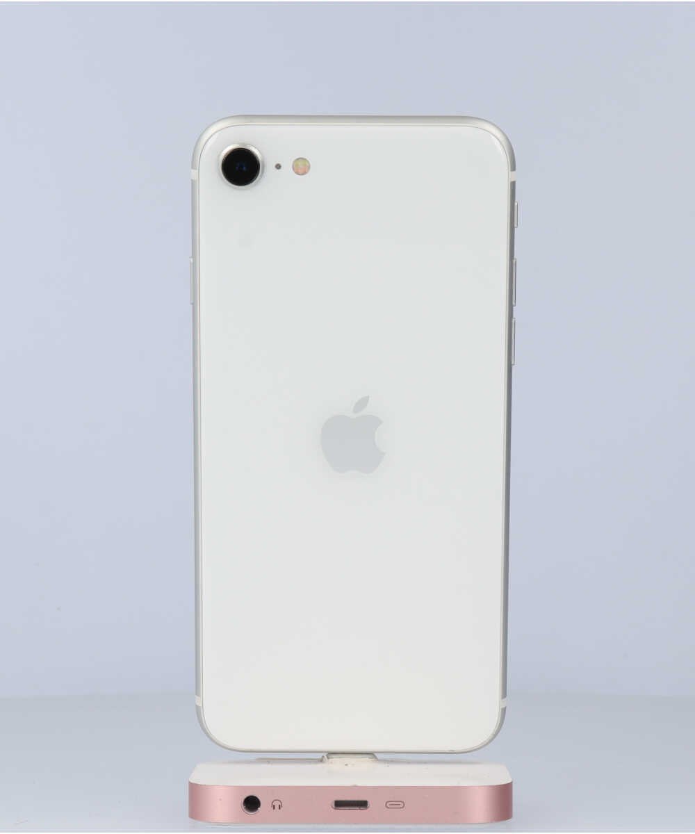 iPhone SE (第 2 世代) 64GB SIMフリー バッテリー最大容量:87% ホワイト Aグレード (354854625499043) 中古