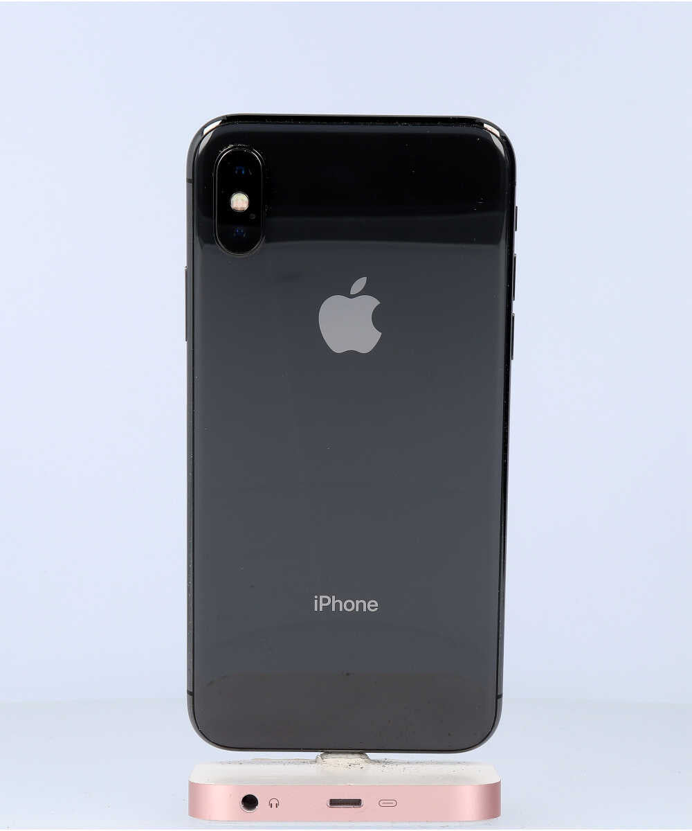 iPhone X 64GB SIMフリー バッテリー最大容量:87% スペースグレイ Cグレード (356738083089768) 中古