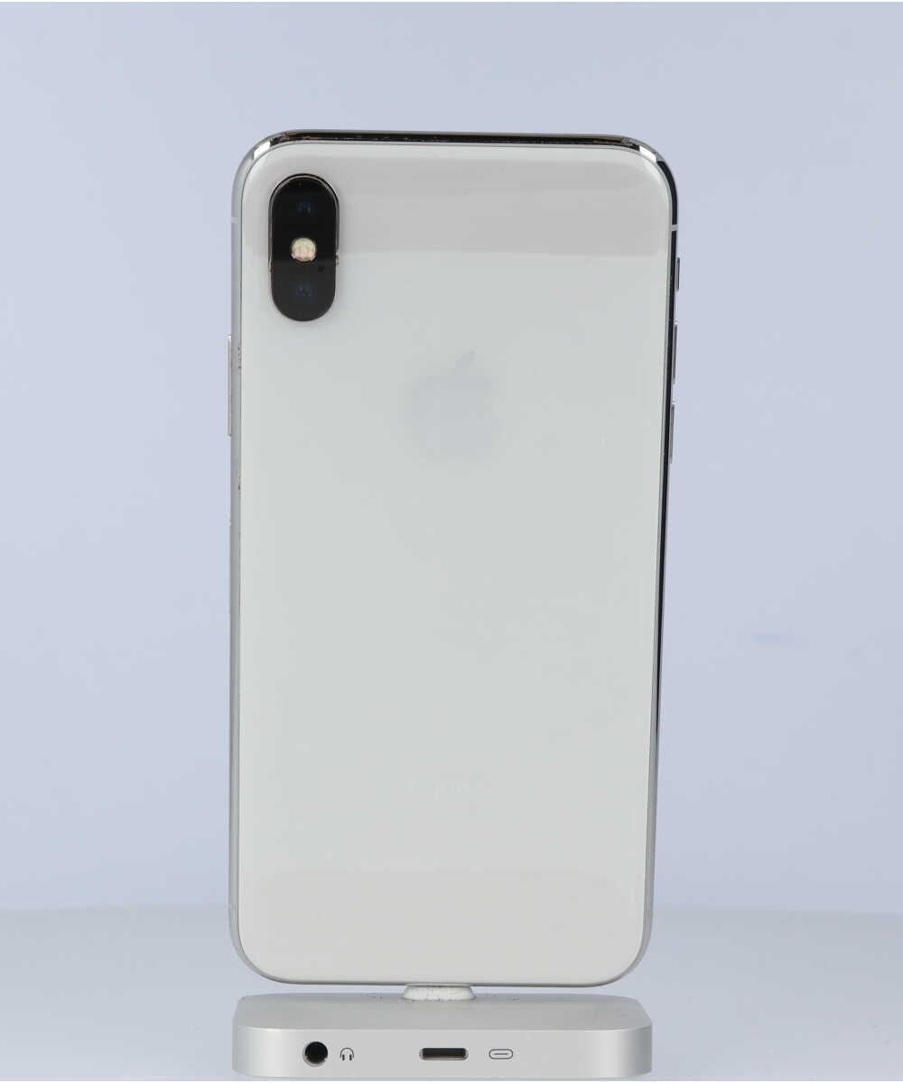 iPhone X 256GB SIMフリー バッテリー最大容量:87% シルバー Bグレード (356738084962005) 中古