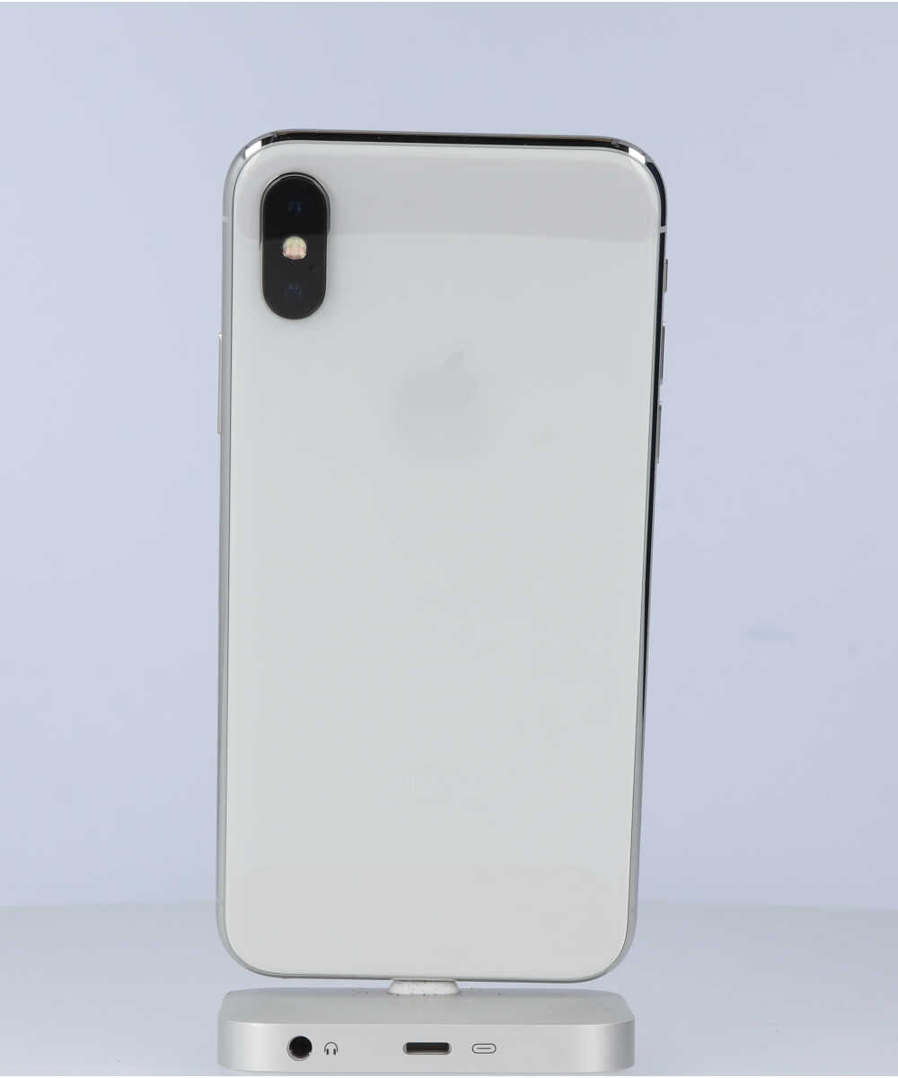 iPhone X 256GB SIMフリー バッテリー最大容量:92% シルバー Bグレード (356739083034556) 中古