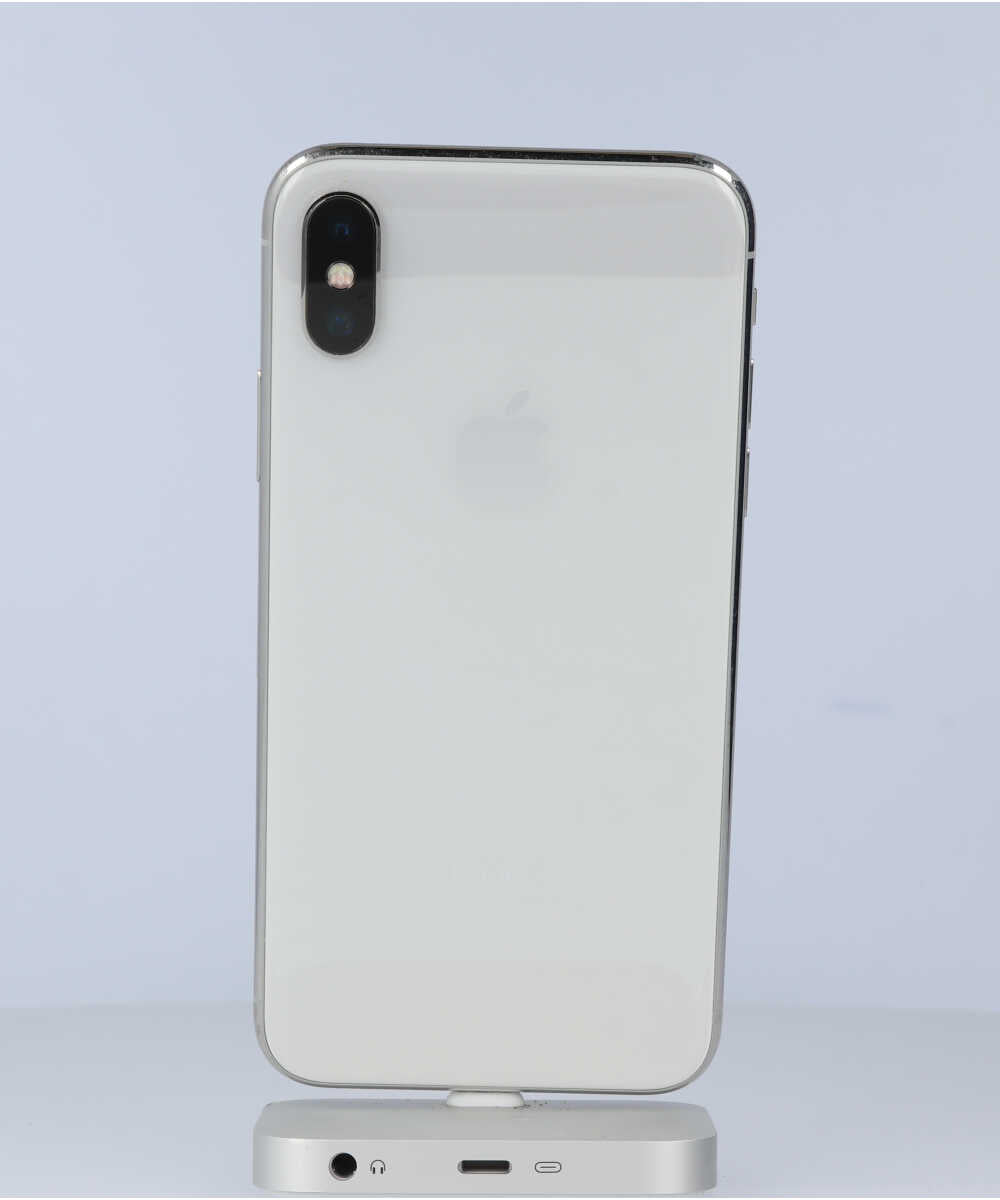 iPhone X 256GB SIMフリー バッテリー最大容量:94% シルバー Cグレード (356740086867117) 中古