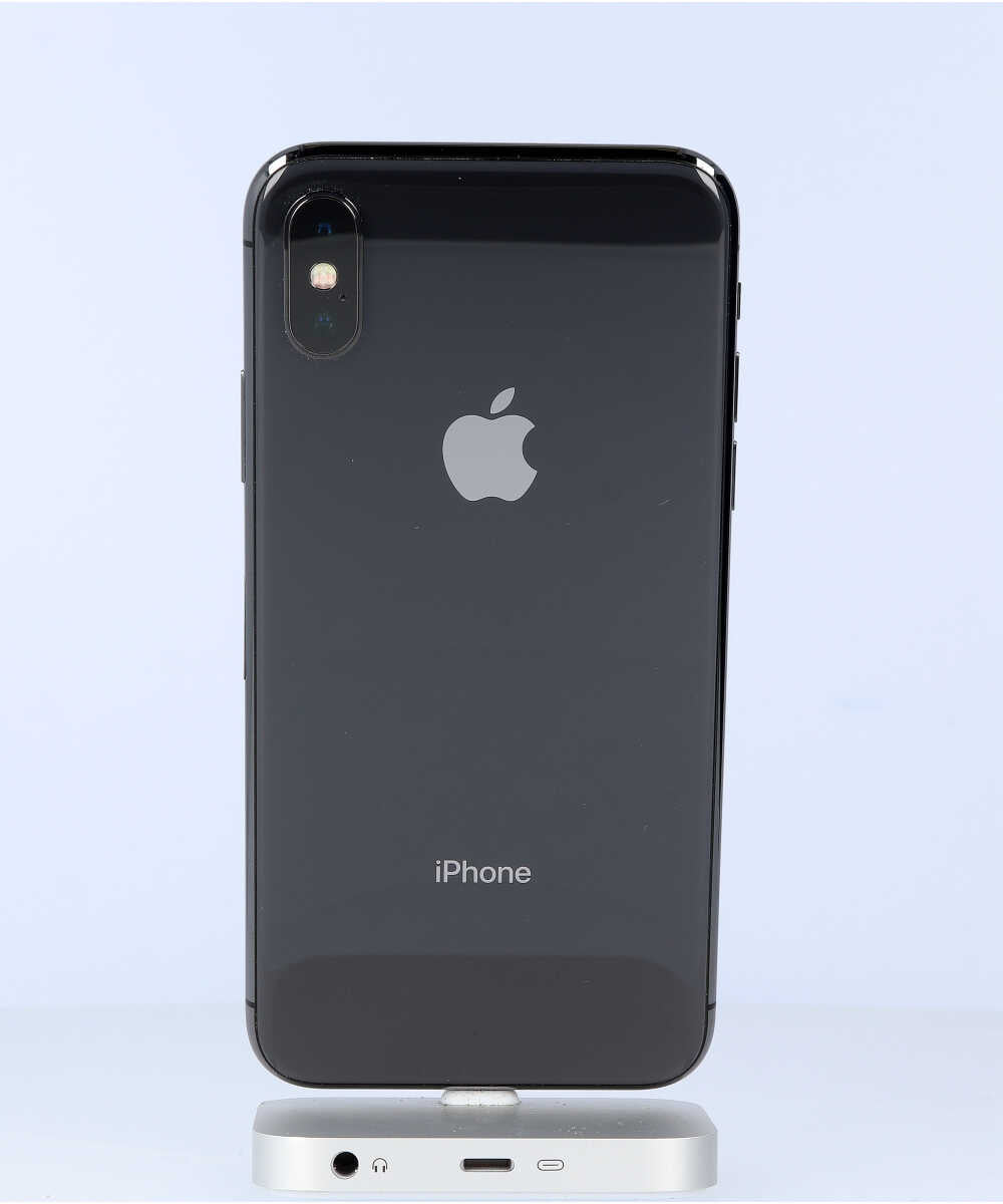 iPhone X 256GB SIMフリー バッテリー最大容量:86% スペースグレイ Bグレード (356741087716501) 中古