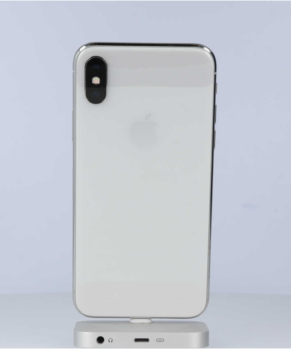 iPhone X 64GB SIMフリー バッテリー最大容量:93% シルバー Cグレード (356742086796189) 中古