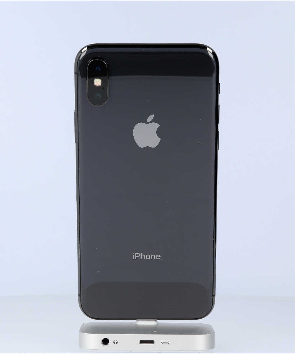 iPhone X 64GB SIMフリー バッテリー最大容量:80% スペースグレイ Aグレード (356742086869341) 中古