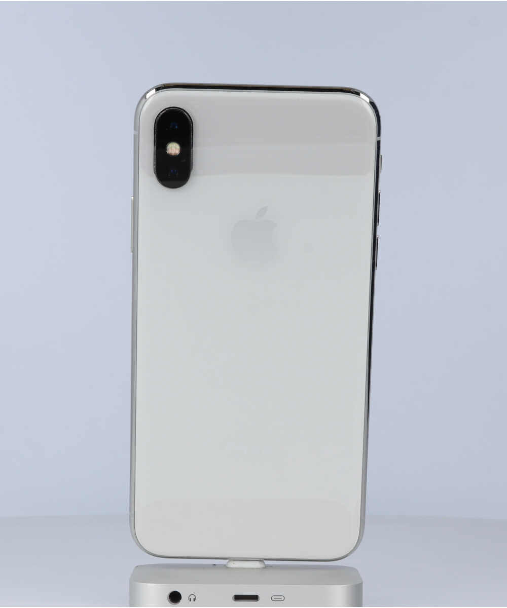 iPhone X 256GB SIMフリー バッテリー最大容量:92% シルバー Cグレード (356742089201856) 中古