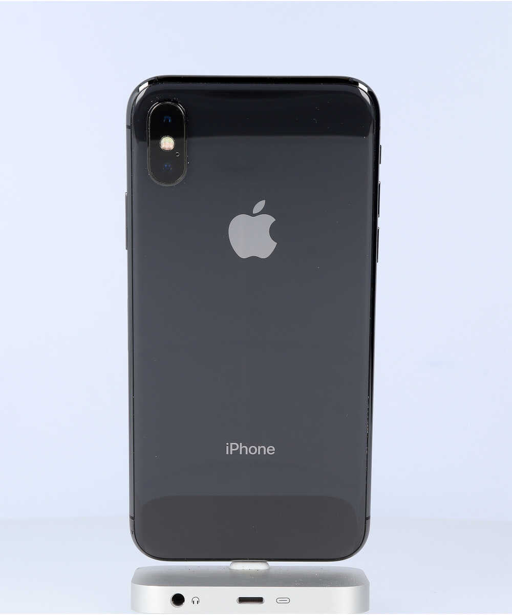 iPhone X 64GB SIMフリー バッテリー最大容量:90% スペースグレイ Cグレード (356742089314824) 中古