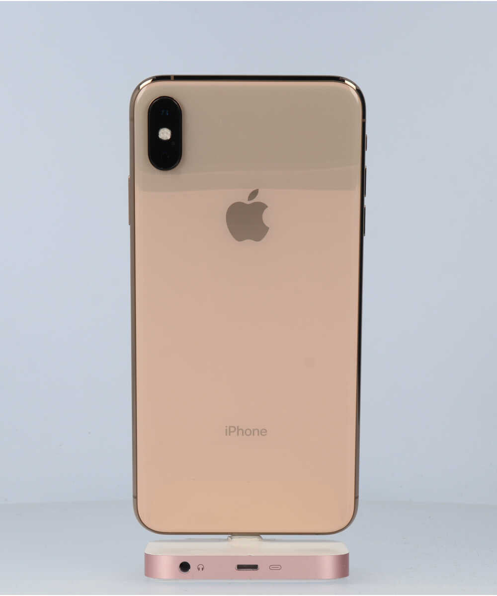 iPhone XS Max 256GB SIMフリー バッテリー最大容量:92% ゴールド Aグレード (357300096713352) 中古