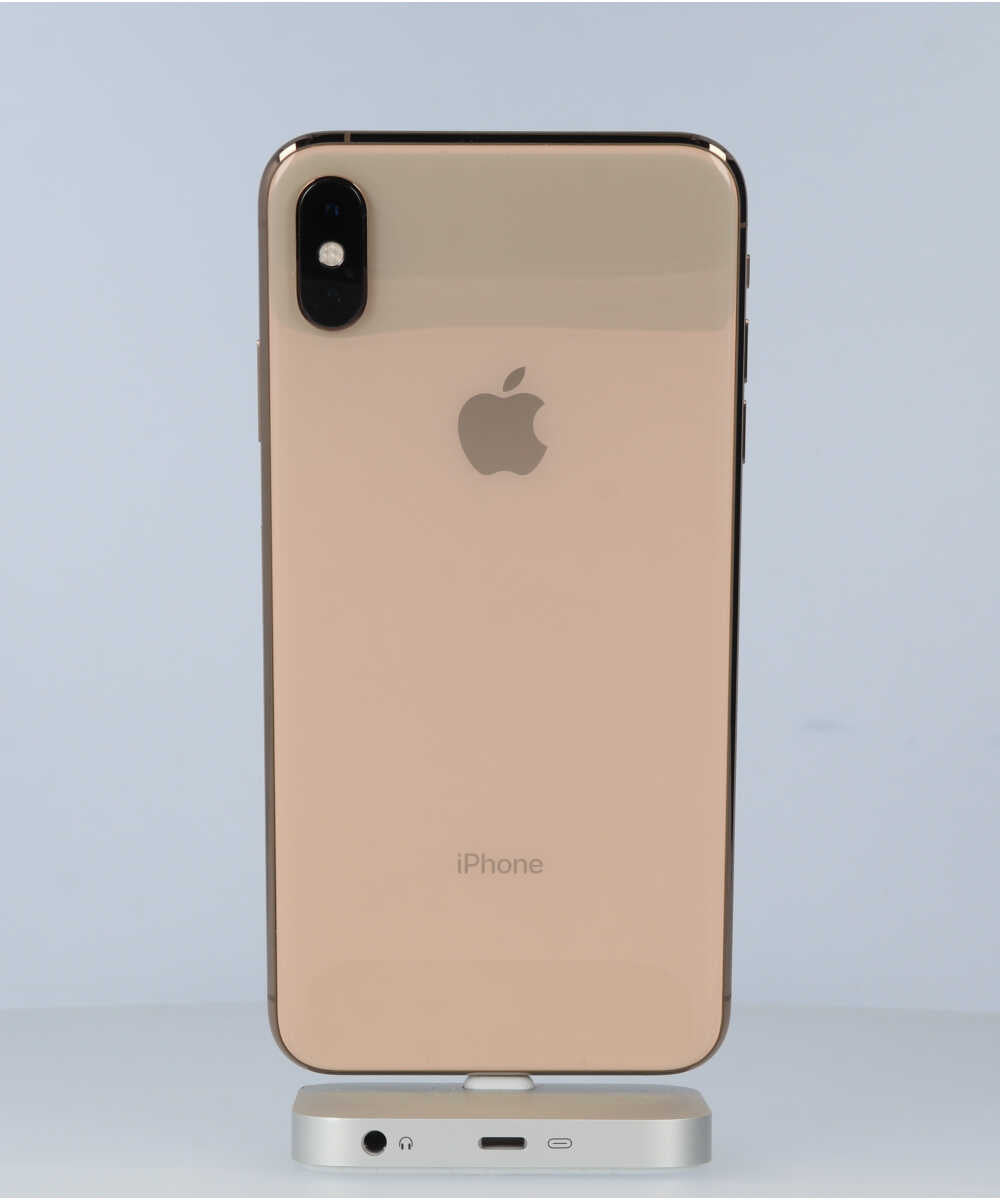 iPhone XS Max 256GB SIMフリー バッテリー最大容量:87% ゴールド Bグレード (357307091301786) 中古