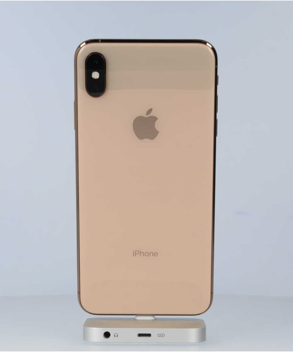 iPhone XS Max 256GB SIMフリー バッテリー最大容量:85% ゴールド Bグレード (357309091443204) 中古