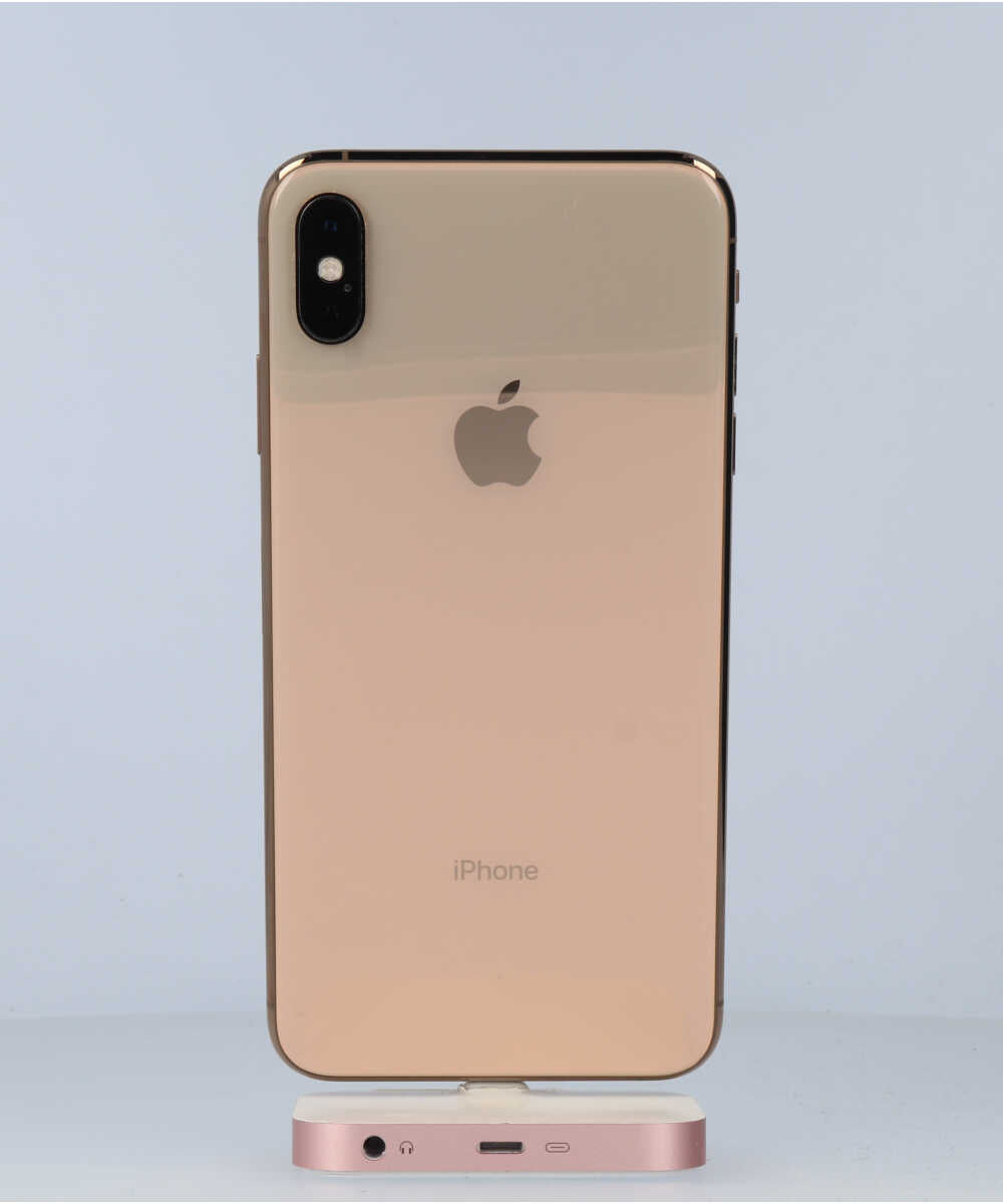 iPhone XS Max 256GB SIMフリー バッテリー最大容量:87% ゴールド Bグレード (357309094322504) 中古