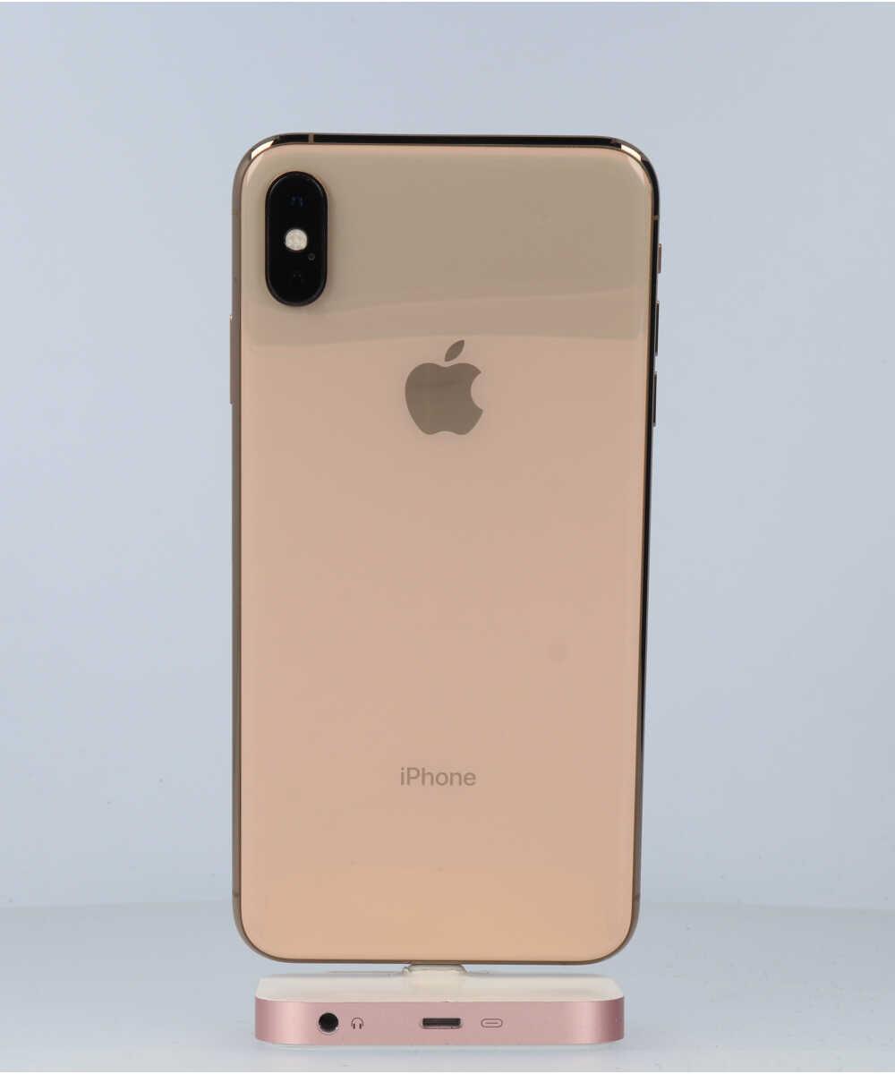 iPhone XS Max 64GB SIMフリー バッテリー最大容量:92% ゴールド Bグレード (357309096768399) 中古