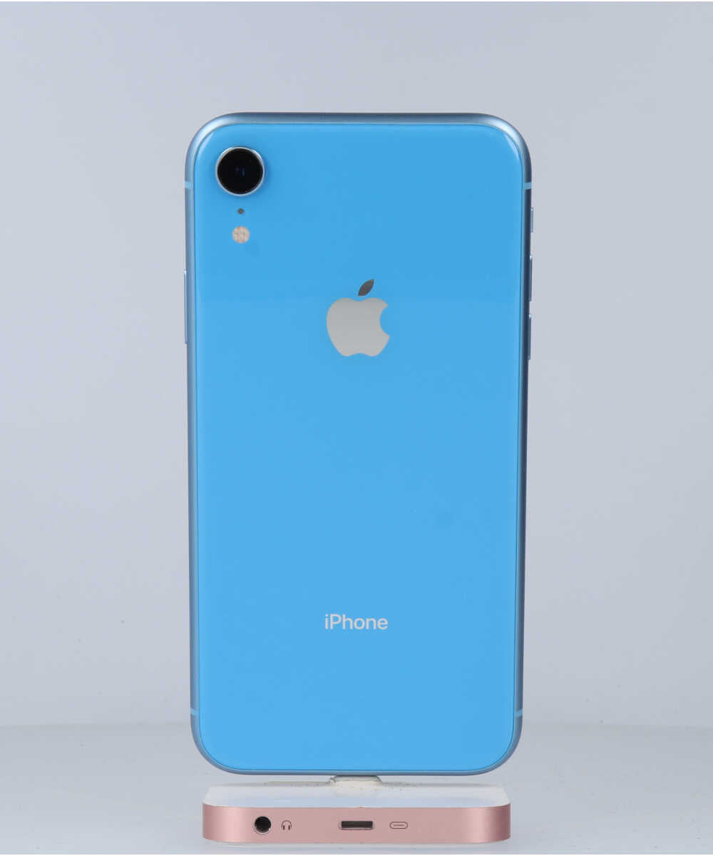 iPhone XR 256GB SIMフリー バッテリー最大容量:83% ブルー Aグレード (357372095630671) 中古