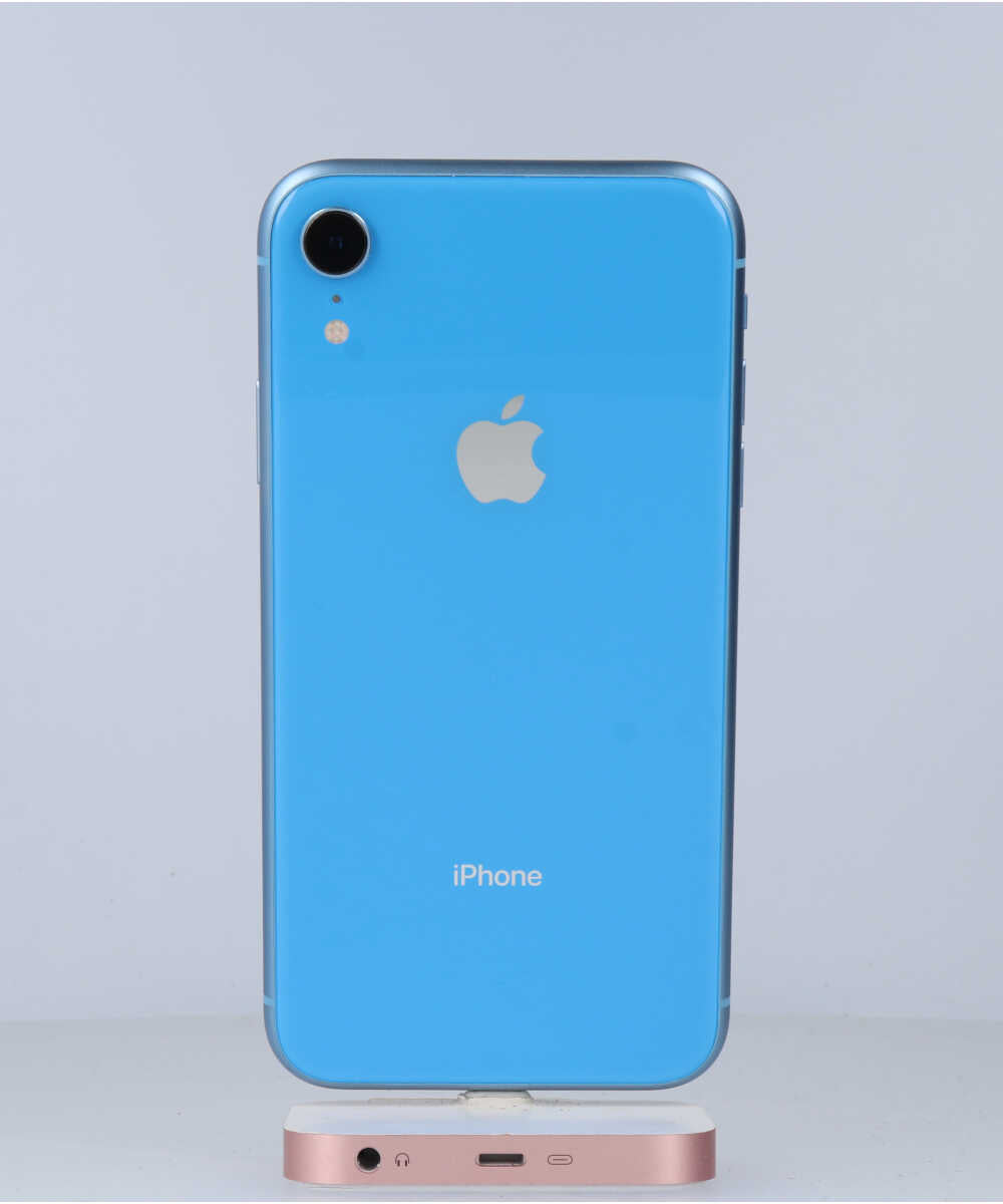 iPhone XR 128GB SIMフリー バッテリー最大容量:83% ブルー Aグレード (357376094637983) 中古