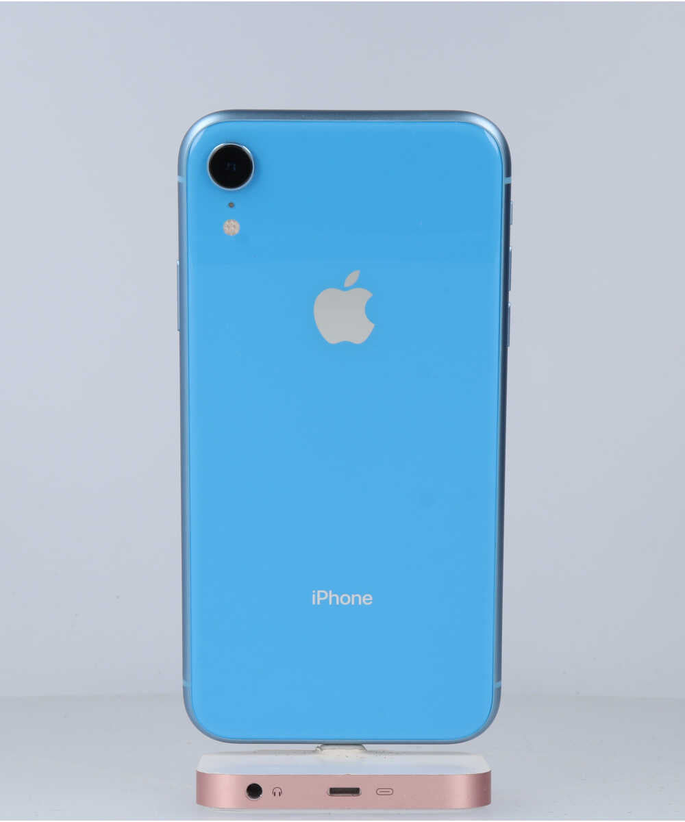 iPhone XR 256GB SIMフリー バッテリー最大容量:90% ブルー Aグレード (357378090592428) 中古