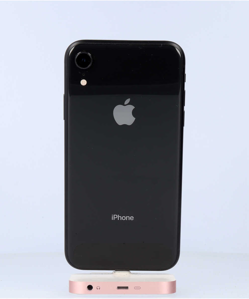 iPhone XR 64GB SIMフリー バッテリー最大容量:93% ブラック Bグレード (357378096744528) 中古