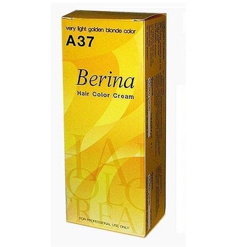 Berina Permanent Hair Dye Color Cream A37 Very Light Golden