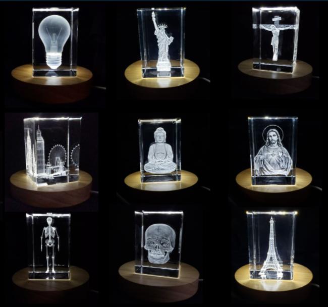 3D Crystal  Collectible Figurines