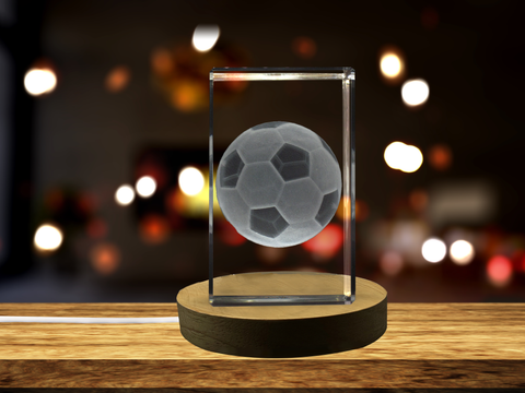Handball 3D Engraved Crystal - AB Crystal Collection