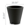 Crescent Garden Self-Watering Dot Planter